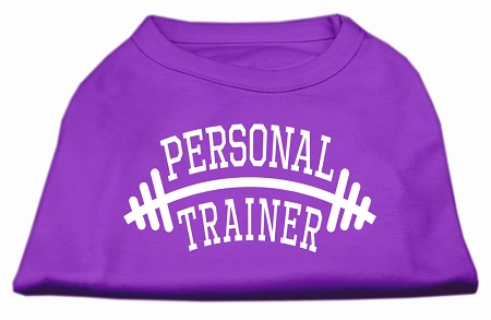 Personal Trainer Screen Print Shirt Purple XL